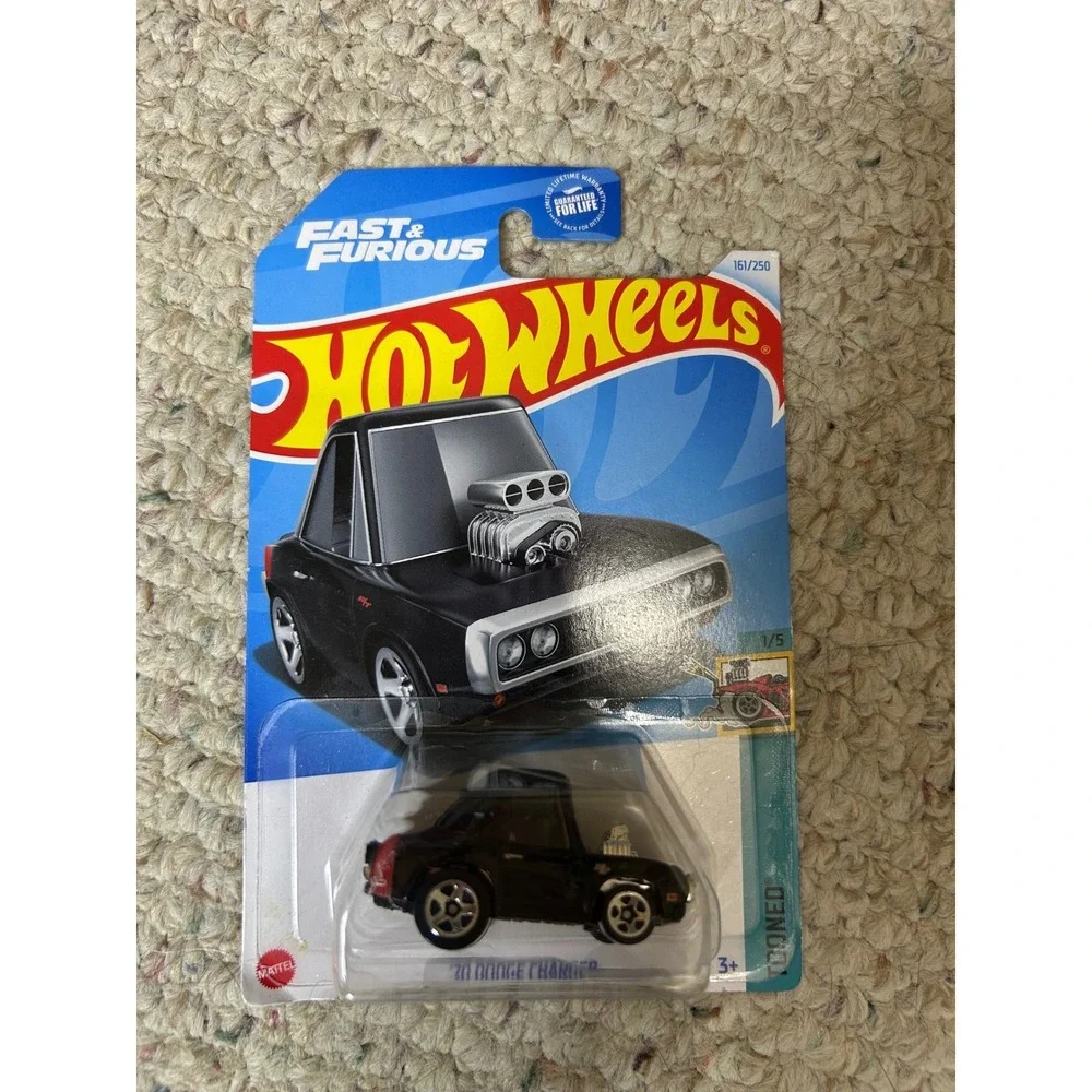 Hot Wheels Fast Furious 70 Dodge Charger Tooned Black Toy‎ Car